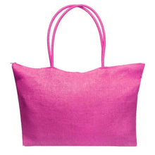 Load image into Gallery viewer, loomrack Women&#39;s Woven Straw Tote Bag - Perfect for the Beach! Shoulder Bags Pink
