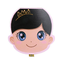 Load image into Gallery viewer, loomrack Wooden Toothfairy Baby Box Storage Boxes &amp; Bins Spanish / crown girl black
