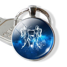 Load image into Gallery viewer, loomrack Zodiac Sign Keyrings Key Chains Gemini

