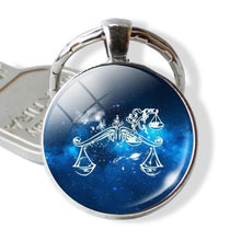 Load image into Gallery viewer, loomrack Zodiac Sign Keyrings Key Chains Libra
