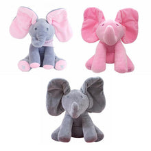 Load image into Gallery viewer, Peek A Boo Elephant Plush Doll Baby Accessories Gray

