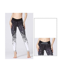 Load image into Gallery viewer, Premium Abstract Print High Waist Leggings Leggings Black White / S
