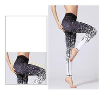 Load image into Gallery viewer, Premium Abstract Print High Waist Leggings Leggings Black White / S
