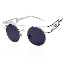 Load image into Gallery viewer, Rectangular Geometric Metal Frame Round Sunglasses Sunglasses NO1

