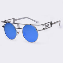 Load image into Gallery viewer, Rectangular Geometric Metal Frame Round Sunglasses Sunglasses NO2
