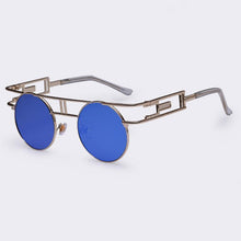 Load image into Gallery viewer, Rectangular Geometric Metal Frame Round Sunglasses Sunglasses NO5
