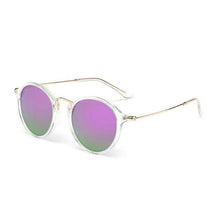 Load image into Gallery viewer, Retro Round Metal Frame Sunglasses Sunglasses C12Trans Purple
