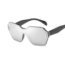 Load image into Gallery viewer, Rimless Oversized Square Frame Sunglasses Sunglasses c26 green green
