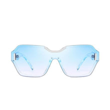 Load image into Gallery viewer, Rimless Oversized Square Frame Sunglasses Sunglasses c49 blue blue
