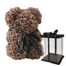 Load image into Gallery viewer, Rose Teddy Bear Home Accessories Brown with Box
