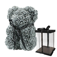Load image into Gallery viewer, Rose Teddy Bear Home Accessories Grey with Box
