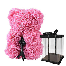 Load image into Gallery viewer, Rose Teddy Bear Home Accessories Pink with Box
