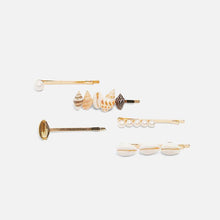 Load image into Gallery viewer, Sea Shell Hair Clip Barrettes HairClips Hair Clip_01
