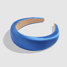 Load image into Gallery viewer, Silk Chunky Padded Headband Hair Accessories BL
