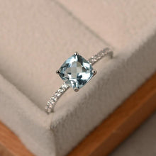 Load image into Gallery viewer, Square Birthstone Ring Rings 6 / LB

