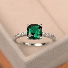 Load image into Gallery viewer, Square Birthstone Ring Rings 6 / LB
