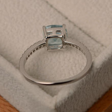 Load image into Gallery viewer, Square Birthstone Ring Rings 6 / LB
