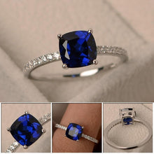 Load image into Gallery viewer, Square Birthstone Ring Rings 6 / LB
