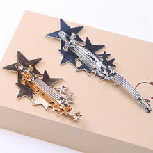 Load image into Gallery viewer, Star Barrettes Hair Clips HairClips Golden
