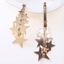 Load image into Gallery viewer, Star Barrettes Hair Clips HairClips Golden
