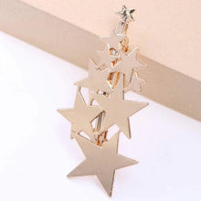 Load image into Gallery viewer, Star Barrettes Hair Clips HairClips Golden
