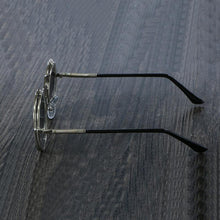 Load image into Gallery viewer, Steampunk Vintage Round Flip Frame Sunglasses Sunglasses black
