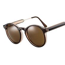 Load image into Gallery viewer, Thick Frame Round Vintage Shades Sunglasses Black
