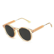 Load image into Gallery viewer, Thick Frame Round Vintage Shades Sunglasses Champagne
