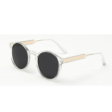 Load image into Gallery viewer, Thick Frame Round Vintage Shades Sunglasses Transparent
