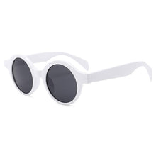 Load image into Gallery viewer, Village Retro Round Thick Frame Sunglasses Sunglasses WHITE
