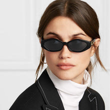 Load image into Gallery viewer, Vintage Cat Eye 3D Anti-UV Sunglasses Sunglasses Black All Grey
