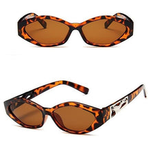 Load image into Gallery viewer, Vintage Cat Eye 3D Anti-UV Sunglasses Sunglasses Leoprad Tea
